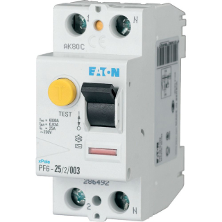 Chránič prúdový EATON PF6 25A/2P/30mA